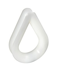 Cosse nylon blanc - ø15 à 16 mm