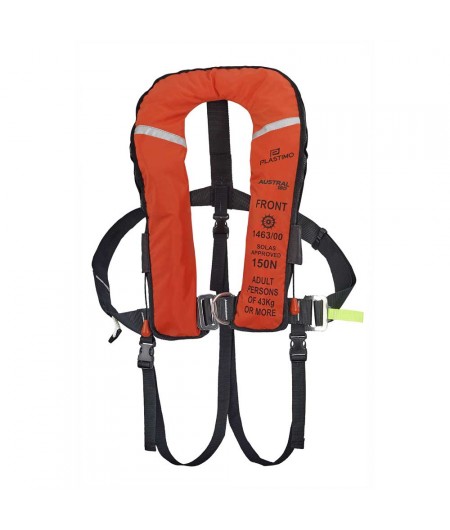 Gilet austral 180 automatique, harnais, sous cutale, flashlight - rouge