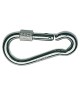Mousqueton avec bague de fermeture à visser - inox - 100 mm