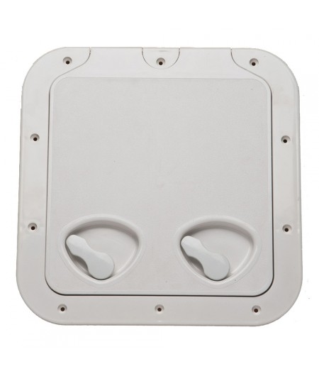 Porte d'équipet ABS anti UV vis apparentes - 370 x 375 mm