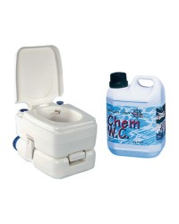 Pack WC chimique BIPOT 39 + 1 litre de liquide WC