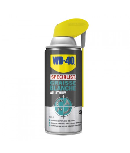 WD-40 - spécialist graisse blanche lithium - aérosol de 400 ml