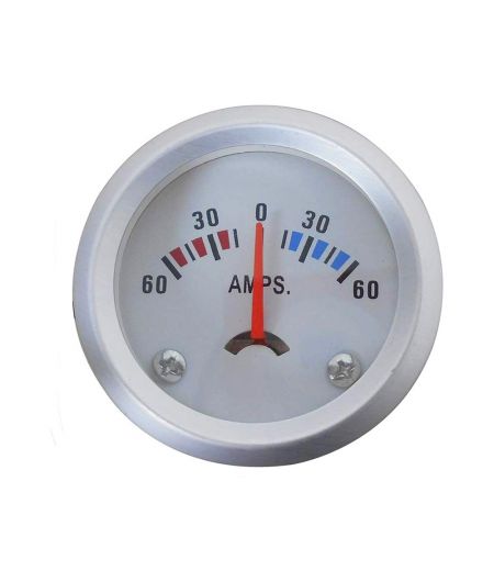 Afficheur ampèremètre - Ecoline - Ø 52 mm - Fond blanc