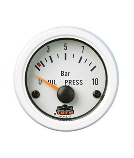 Afficheur pression d'huile avec capteur - G Line - Ø 52 mm - blanc