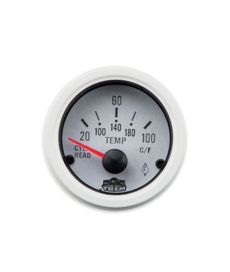 Afficheur température hors-bord 20-100 ohms - G Line - Ø 52 mm - blanc