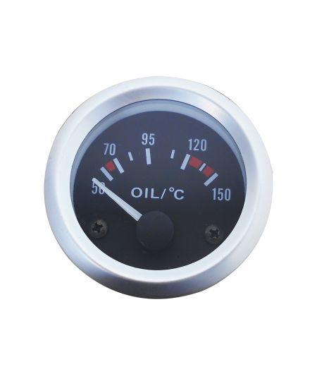 Afficheur température d'huile avec sonde - Ecoline - Ø 52 mm - Fond noir
