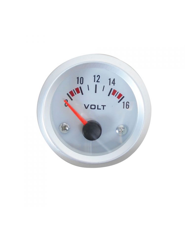 Voltmètre Universel 12V Voiture 52mm - Affichage Tension 8-16V | Pour Tableau De Bord, Installation Facile