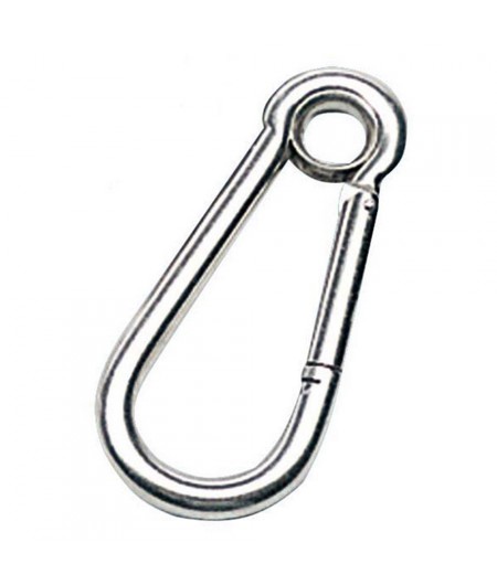 Mousqueton avec oeil - inox - ø10 mm