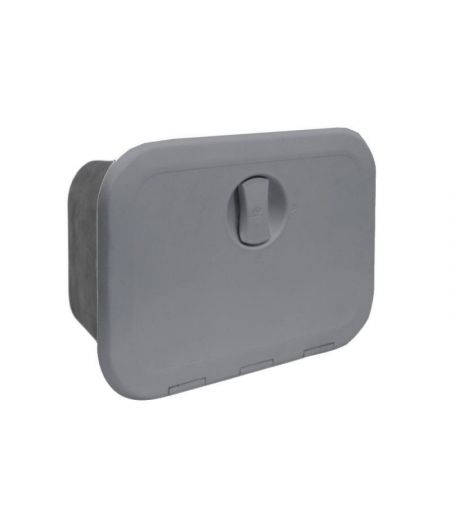 Trappe grise avec coffre 270 x 374 mm