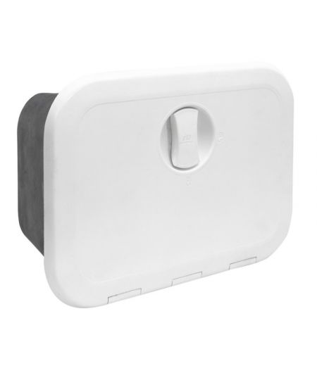 Trappe blanche avec coffre 374 x 374 mm