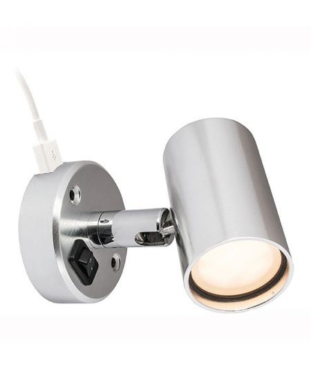 Spot LED BATSYSTEM Tube avec USB - eclairage vers le bas